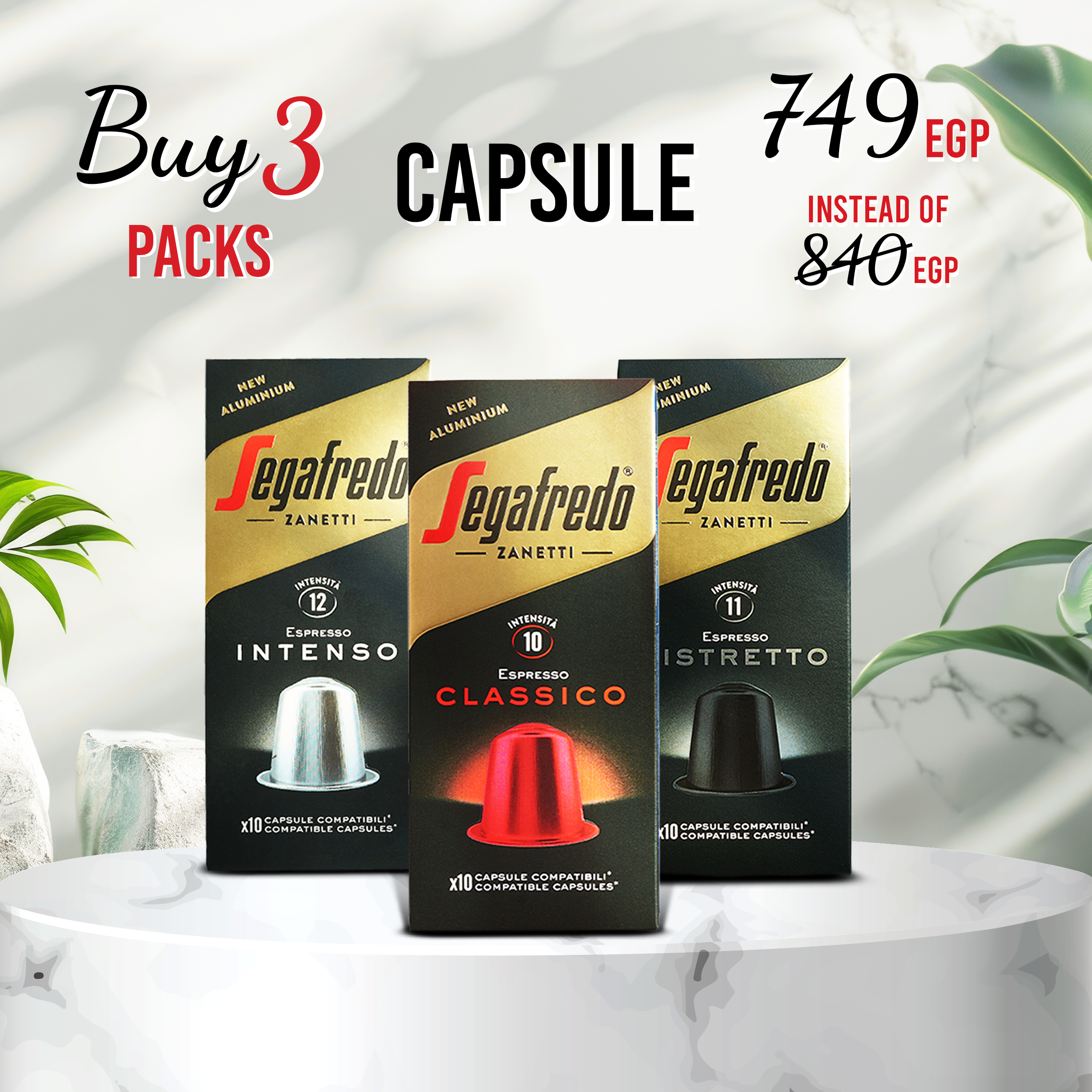 Segafredo Capsules gold bundle - Target Shop