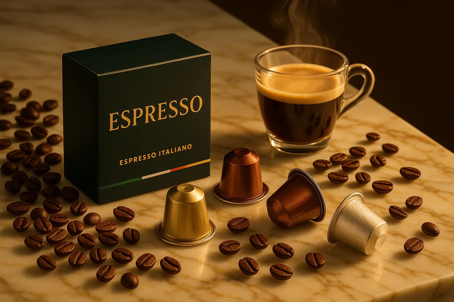 كبسولات الإسبريسو: المذاق الإيطالي الفاخر في كل كوب