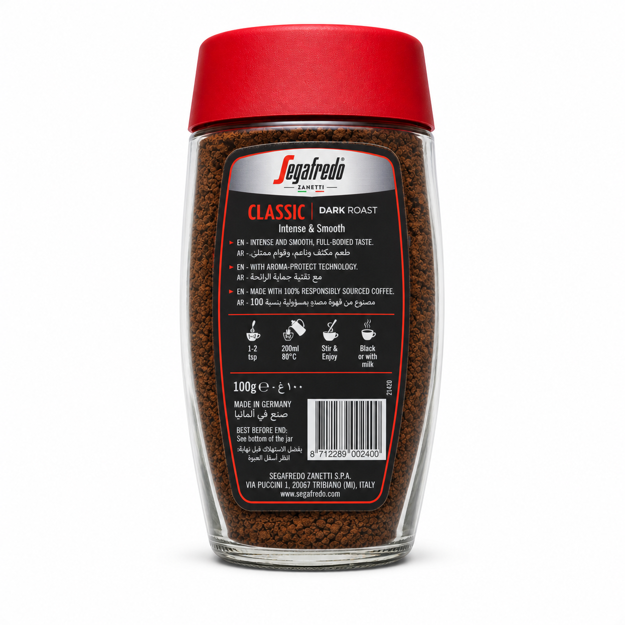 Segafredo Instant Coffee Classic - Target Shop
