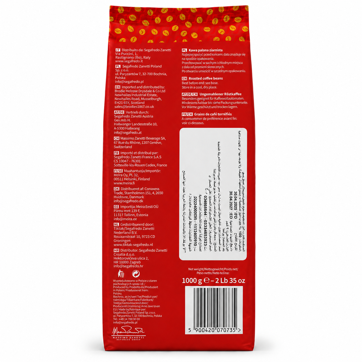 Segafredo Special Espresso Beans - Target Shop